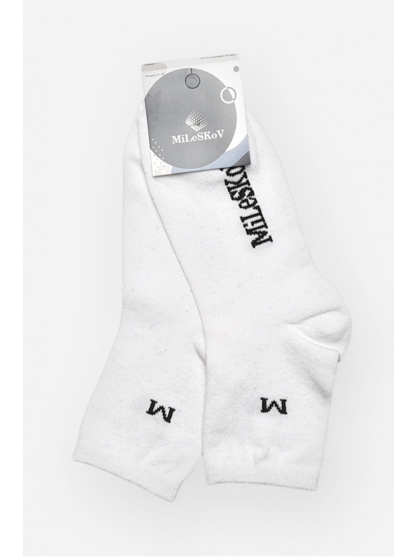 Носки мужские демисезонные белого цвета L181 209844C