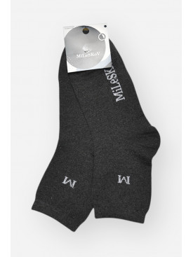 Шкарпетки чоловічі демісезонні темно-сірого кольору L181 209847C