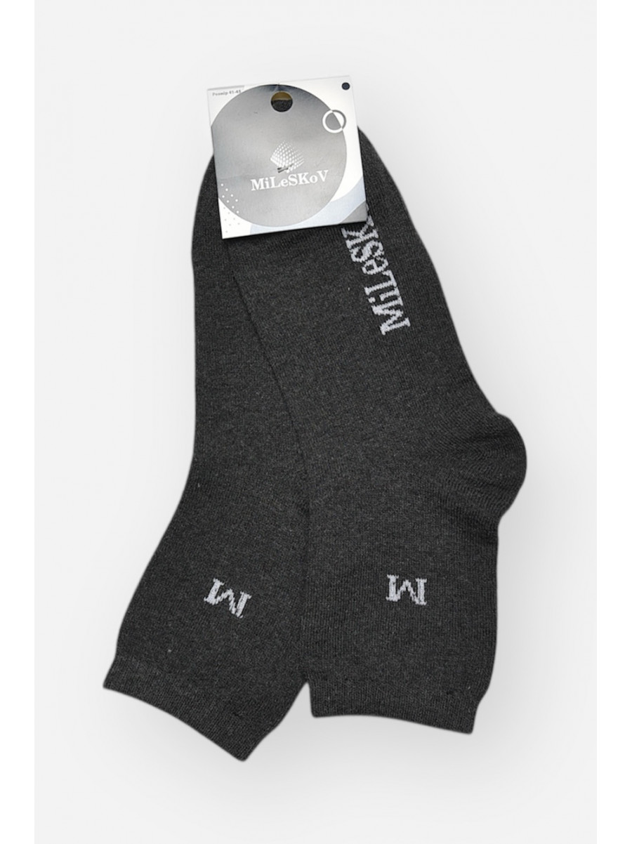 Носки мужские демисезонные тёмно-серого цвета L181 209847C