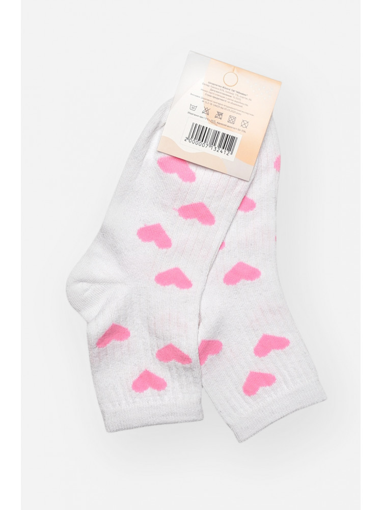 Носки женские демисезонные белого цвета L188 209852C