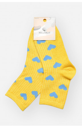 Шкарпетки жіночі демісезонні жовтого кольору L188 209855C Шкарпетки жіночі демісезонні жовтого кольору L188 209855C