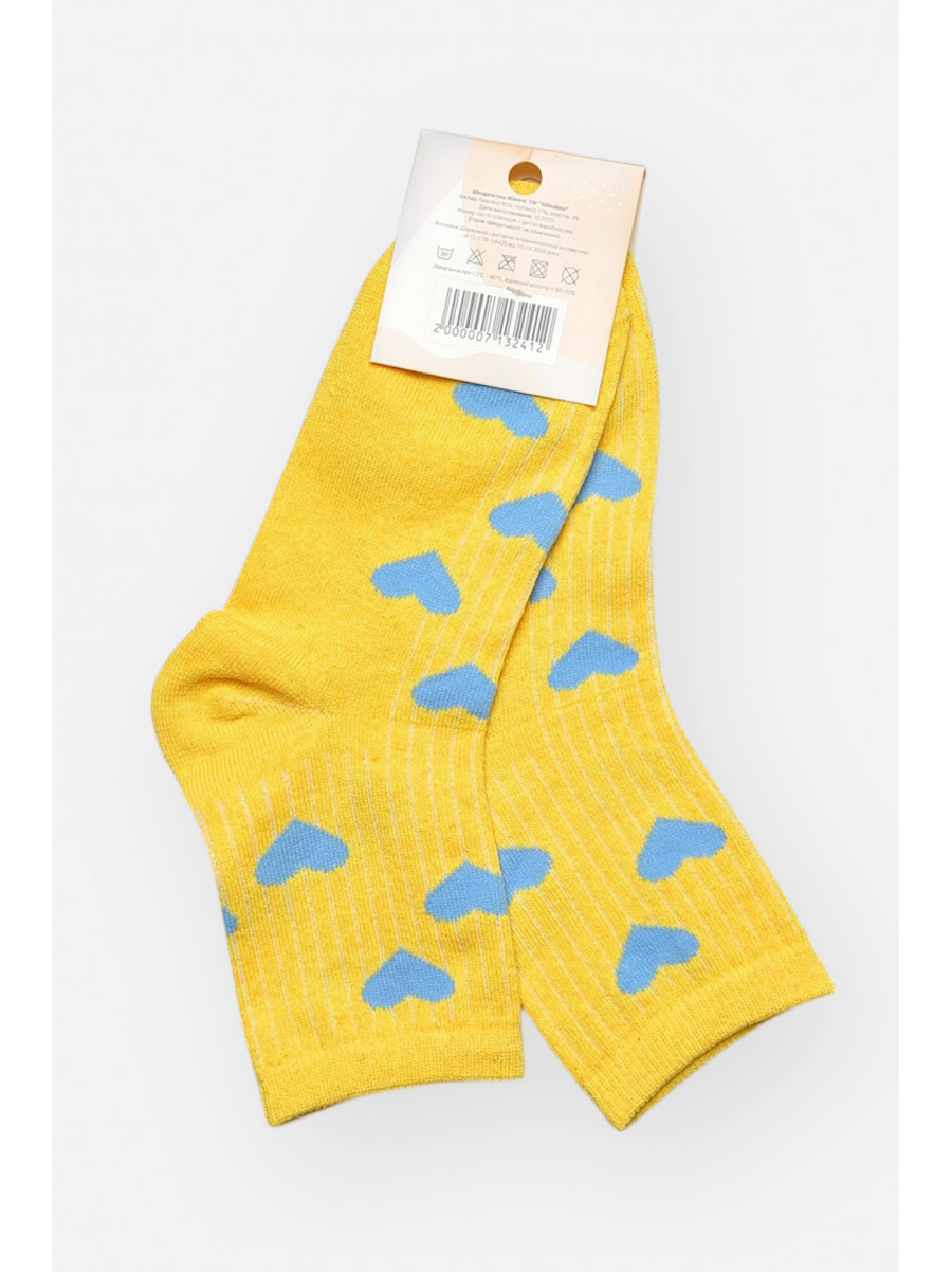 Шкарпетки жіночі демісезонні жовтого кольору L188 209855C
