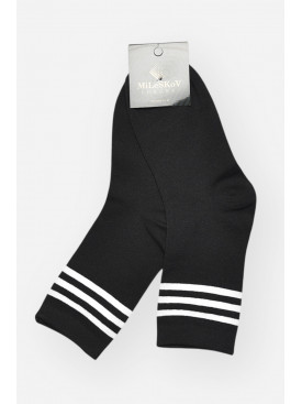 Шкарпетки чоловічі демісезонні чорного кольору 1805 209856C Шкарпетки чоловічі демісезонні чорного кольору 1805 209856C