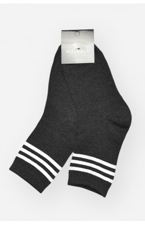 Носки мужские демисезонные тёмно-серого цвета 1805 209857C Носки мужские демисезонные тёмно-серого цвета 1805 209857C