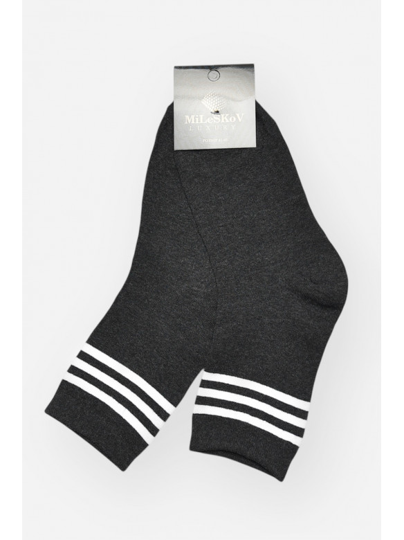 Носки мужские демисезонные тёмно-серого цвета 1805 209857C