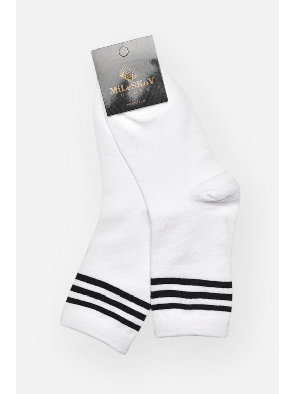 Носки мужские демисезонные белого цвета 1805 209858C