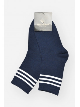 Носки женские демисезонные тёмно-синего цвета 1806-2 209859C