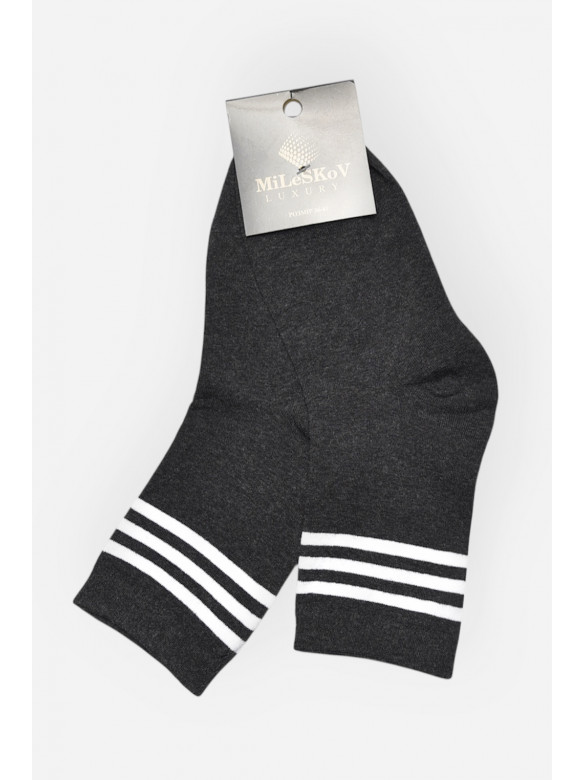 Шкарпетки жіночі демісезонні темно-сірого кольору 1806-2 209860C