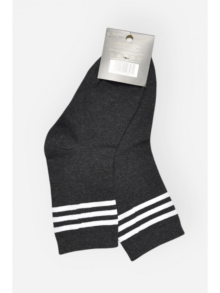 Шкарпетки жіночі демісезонні темно-сірого кольору 1806-2 209860C