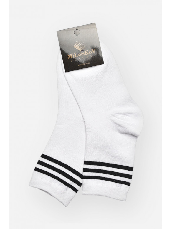 Носки женские демисезонные белого цвета 1806-2 209861C