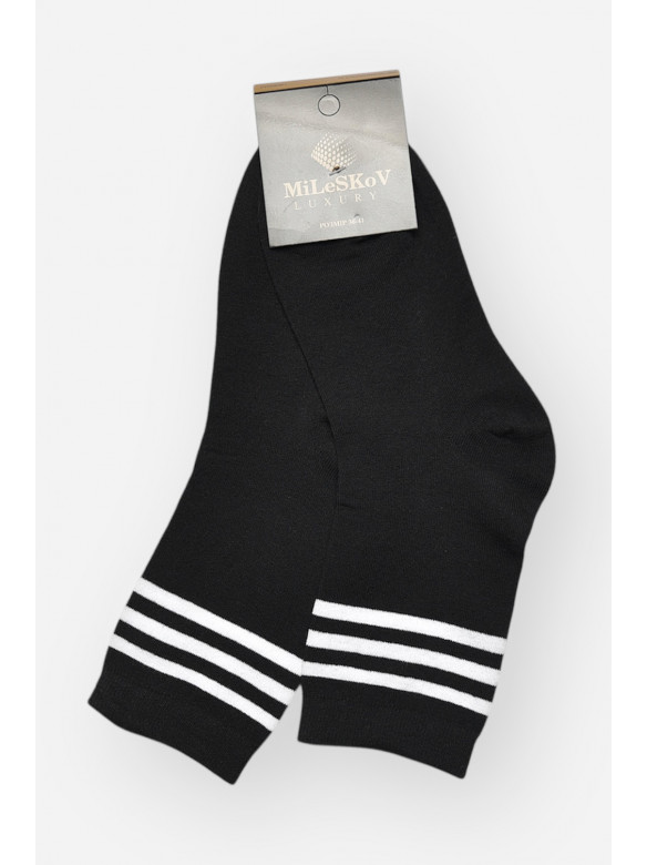 Шкарпетки жіночі демісезонні чорного кольору 1806-2 209862C