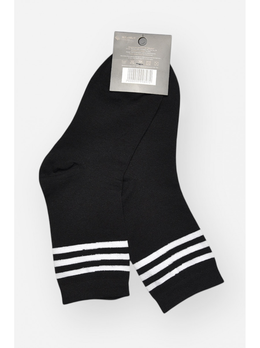 Шкарпетки жіночі демісезонні чорного кольору 1806-2 209862C