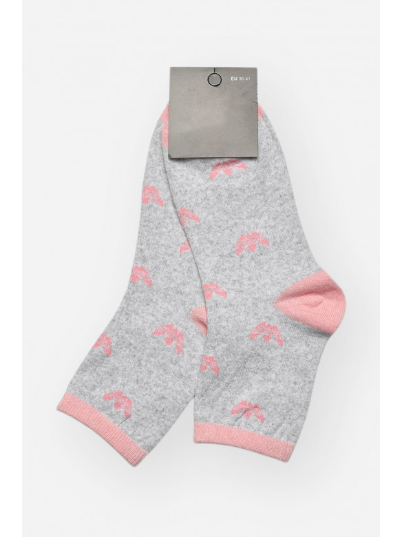 Шкарпетки жіночі демісезонні сірого кольору L104К 209867C