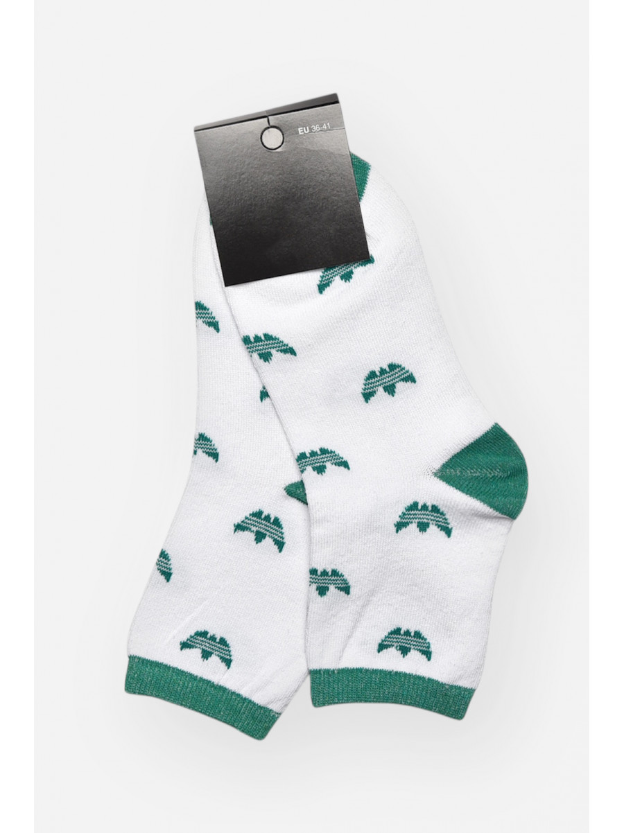 Носки женские демисезонные белого цвета L104K 209869C