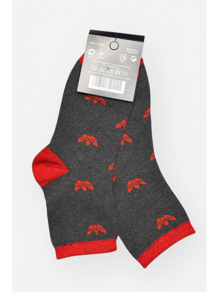 Шкарпетки жіночі демісезонні темно-сірого кольору L104K 209870C