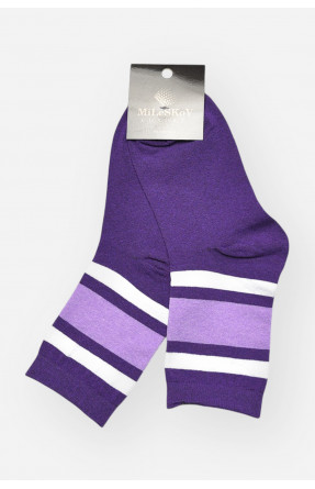 Носки женские демисезонные фиолетового цвета L-810 209871C