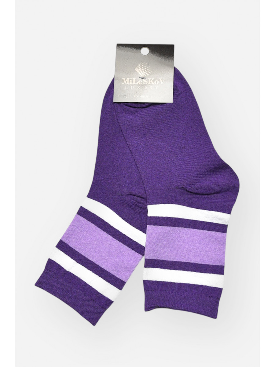 Носки женские демисезонные фиолетового цвета L-810 209871C