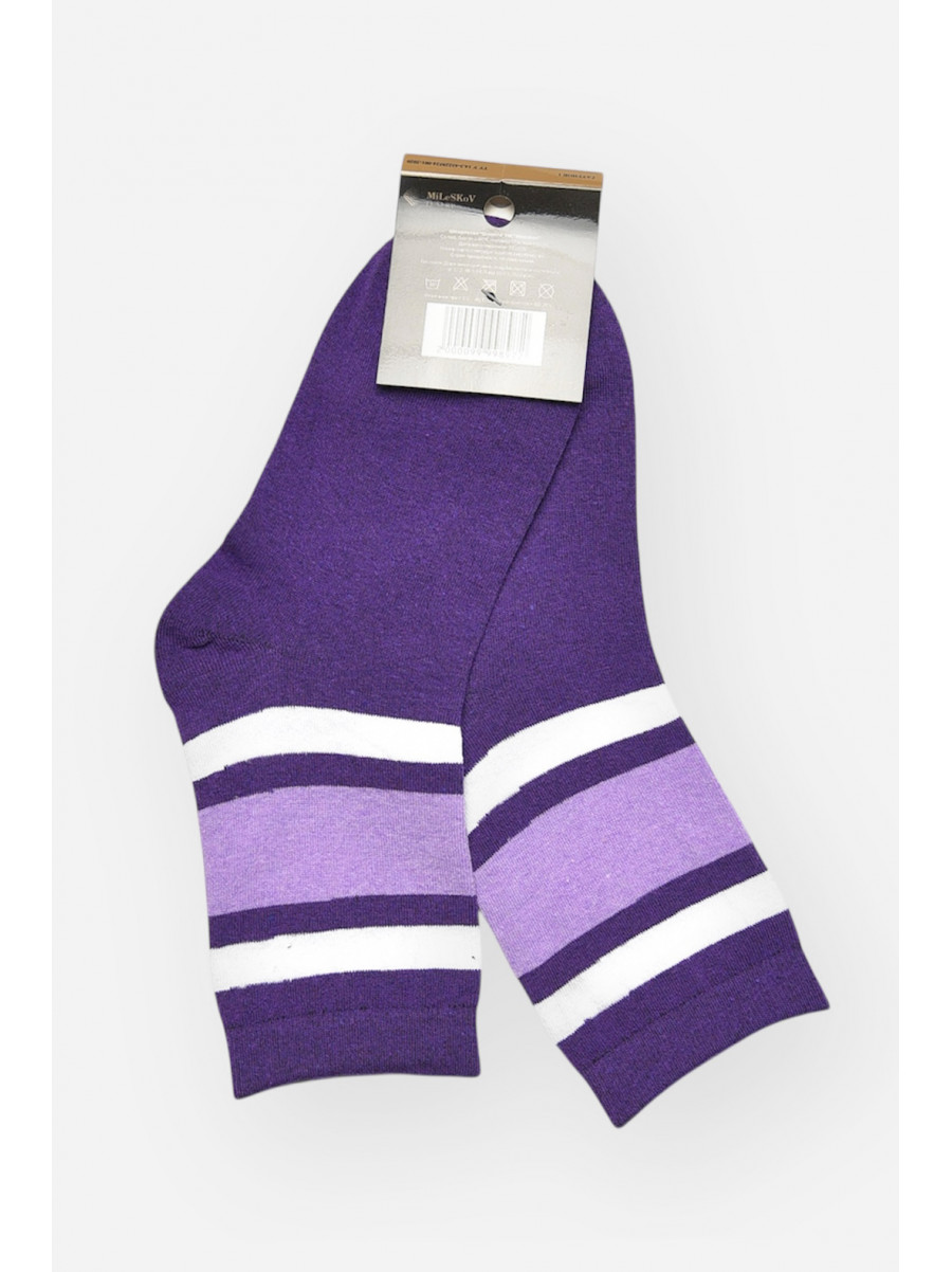 Носки женские демисезонные фиолетового цвета L-810 209871C