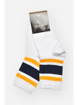 Носки женские демисезонные белого цвета L-810 209874C Носки женские демисезонные белого цвета L-810 209874C