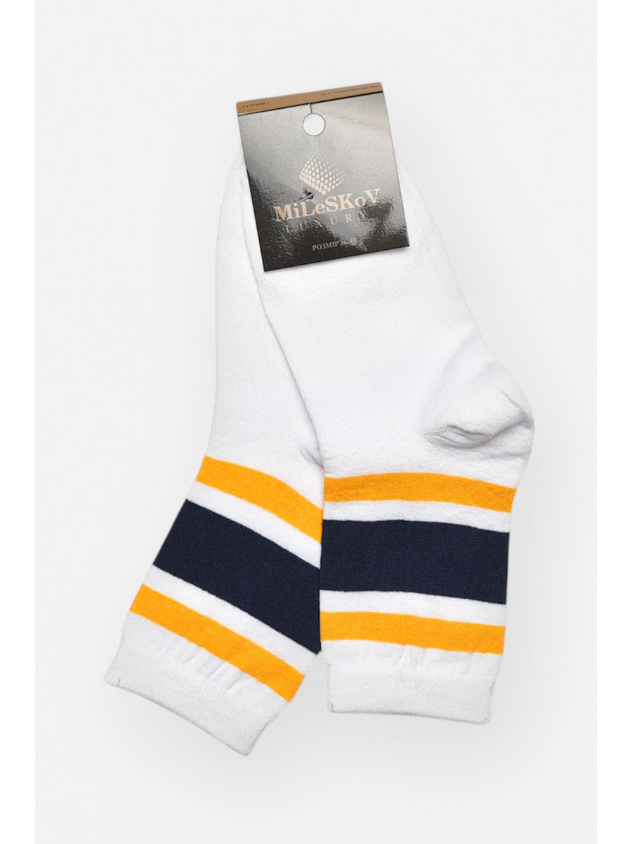 Носки женские демисезонные белого цвета L-810 209874C