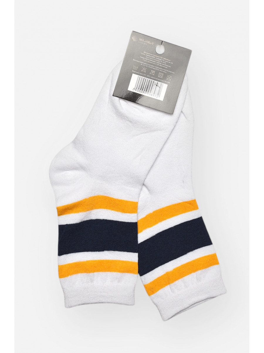 Носки женские демисезонные белого цвета L-810 209874C