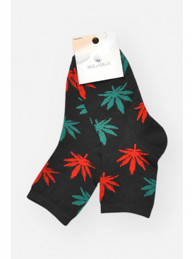 Шкарпетки жіночі демісезонні чорного кольору L168 209875C