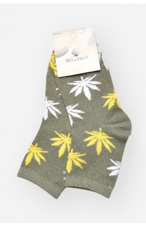 Шкарпетки жіночі демісезонні сірого кольору L168 209876C Шкарпетки жіночі демісезонні сірого кольору L168 209876C