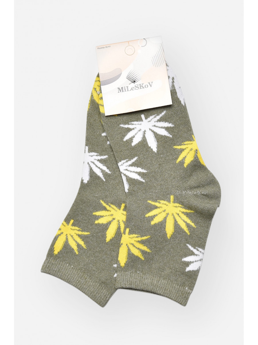 Шкарпетки жіночі демісезонні сірого кольору L168 209876C