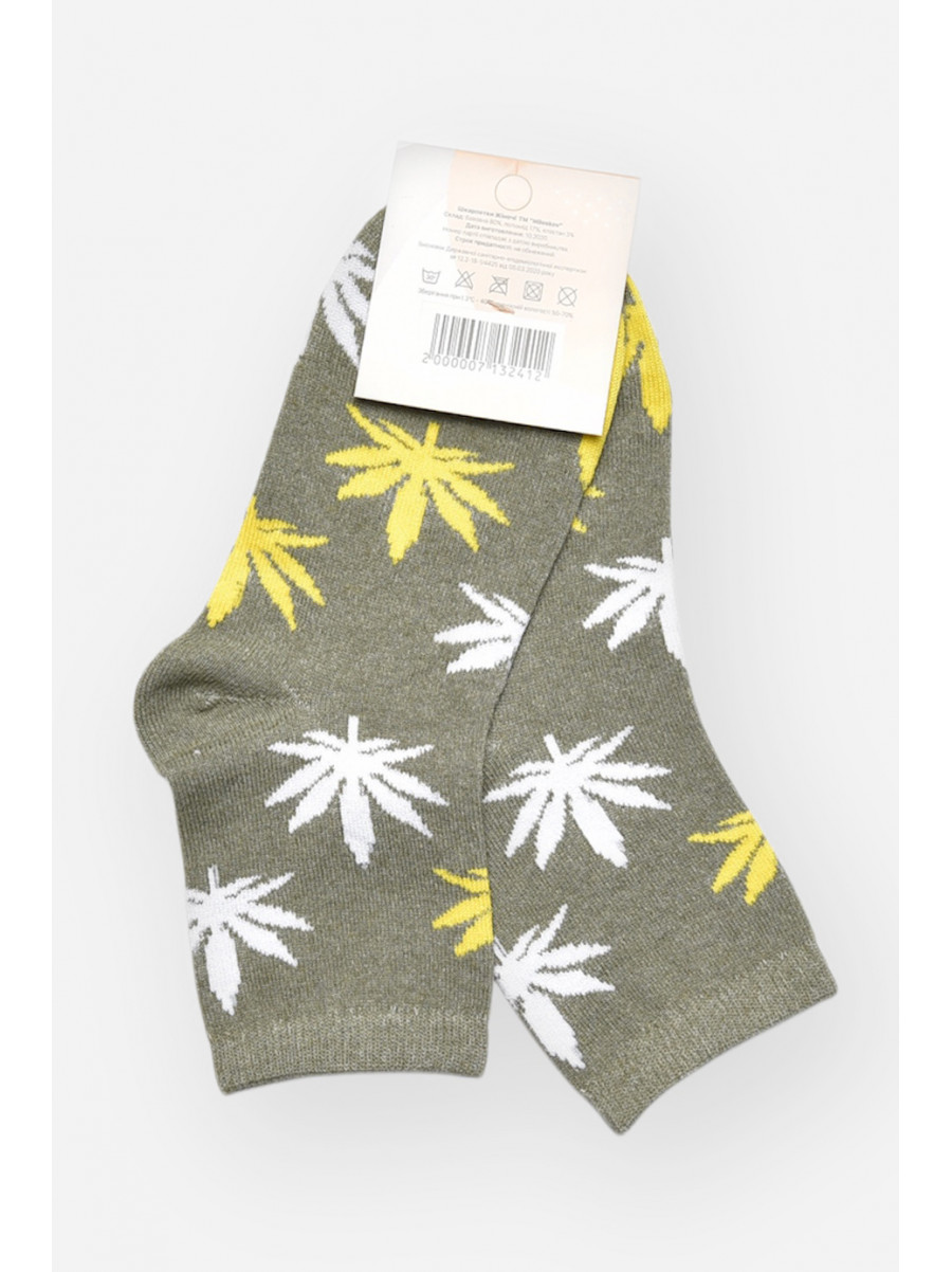 Шкарпетки жіночі демісезонні сірого кольору L168 209876C