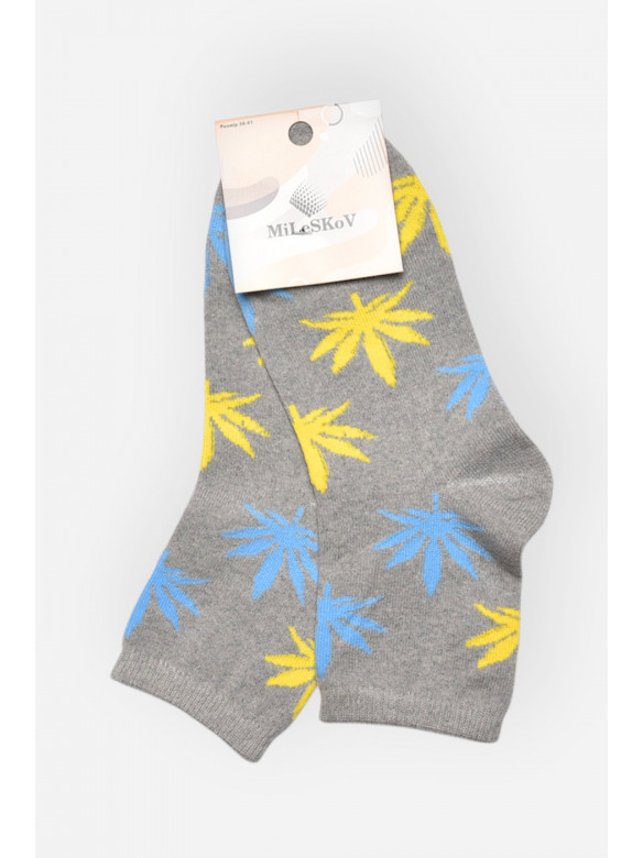 Шкарпетки жіночі демісезонні сірого кольору L168 209878C