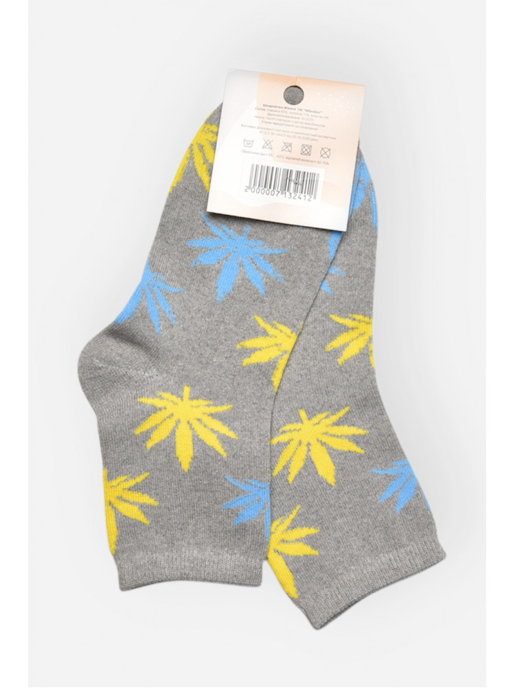 Шкарпетки жіночі демісезонні сірого кольору L168 209878C