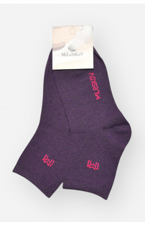 Носки женские демисезонные фиолетового цвета L182 209881C