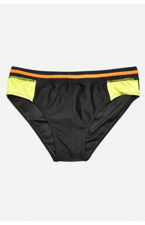 Плавки мужские черного цвета с принтом 9954 209906C