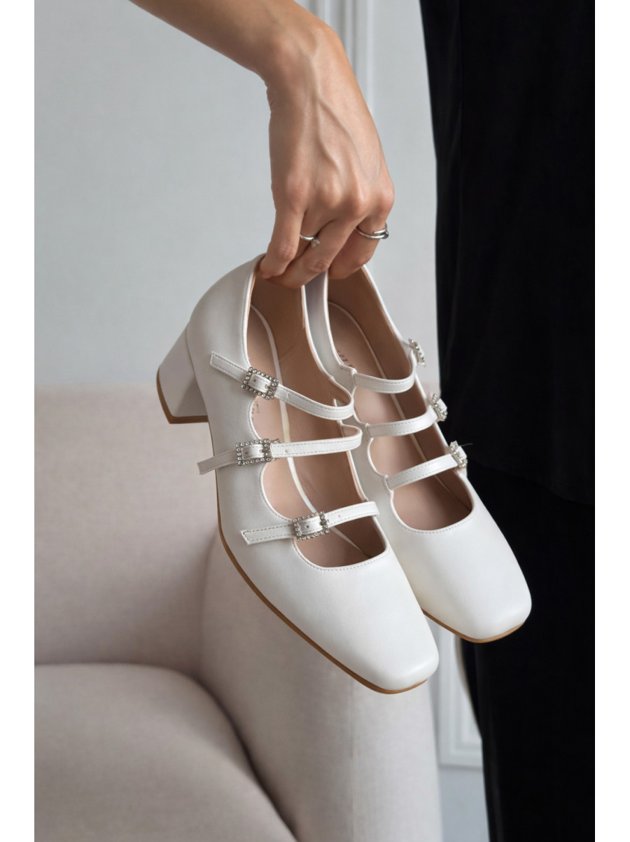 Туфли женские белого цвета F359-5 209923C