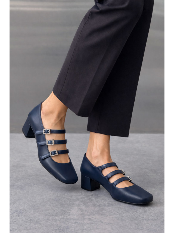 Туфли женские темно-синего цвета F359-6 209924C