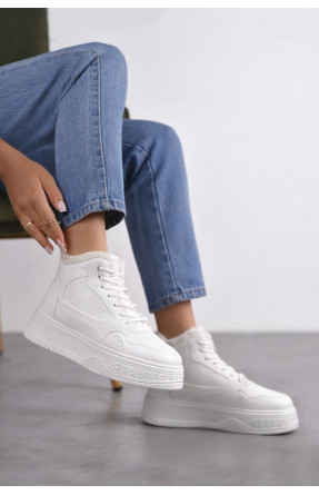 Кроссовки зимние женские белого цвета K976-1 209936C Кроссовки зимние женские белого цвета K976-1 209936C