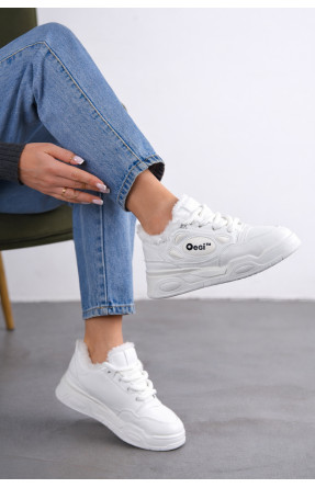 Кроссовки зимние женские белого цвета K967-1 209938C Кроссовки зимние женские белого цвета K967-1 209938C