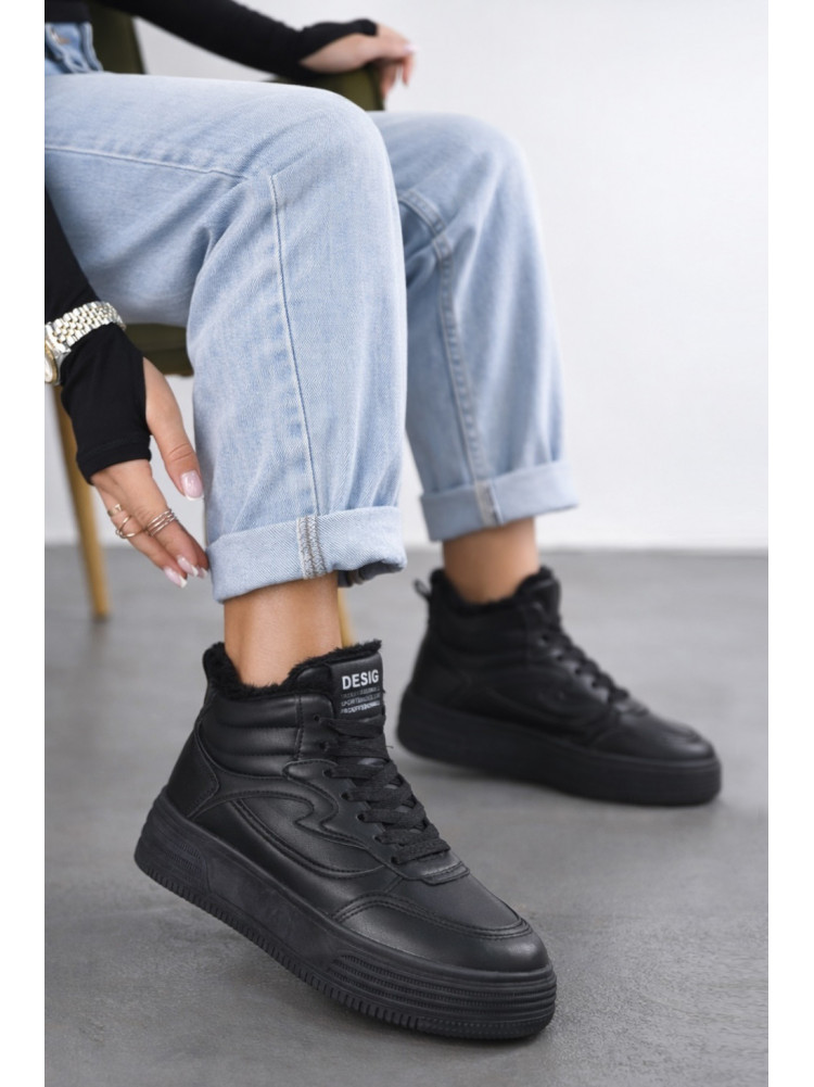 Кроссовки зимние женские черного цвета 633-5 209939C