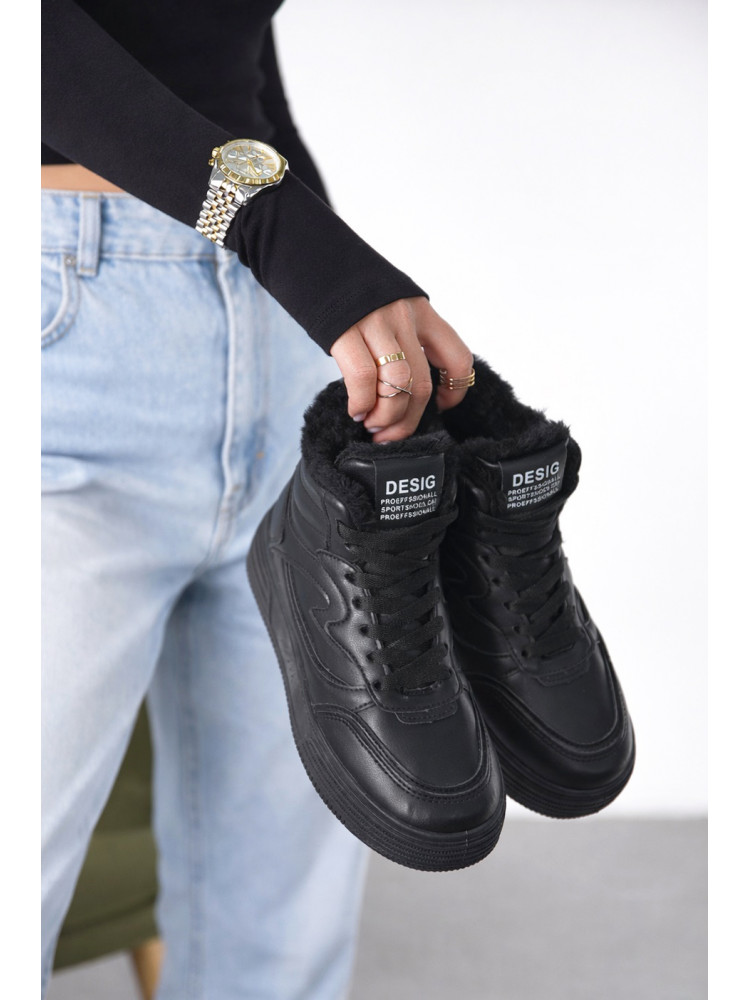 Кроссовки зимние женские черного цвета 633-5 209939C