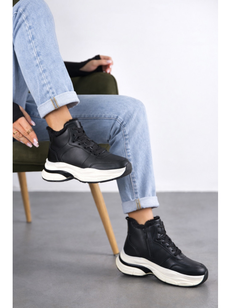 Кроссовки зимние женские черного цвета K969 209940C