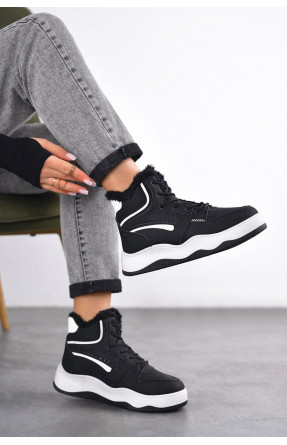 Кроссовки зимние женские черного цвета А30-1 209942C Кроссовки зимние женские черного цвета А30-1 209942C