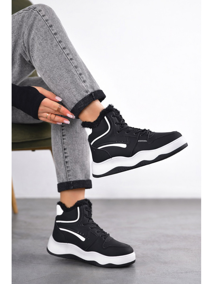 Кроссовки зимние женские черного цвета А30-1 209942C