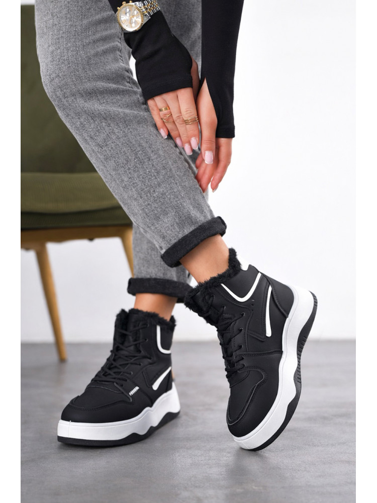 Кроссовки зимние женские черного цвета А30-1 209942C