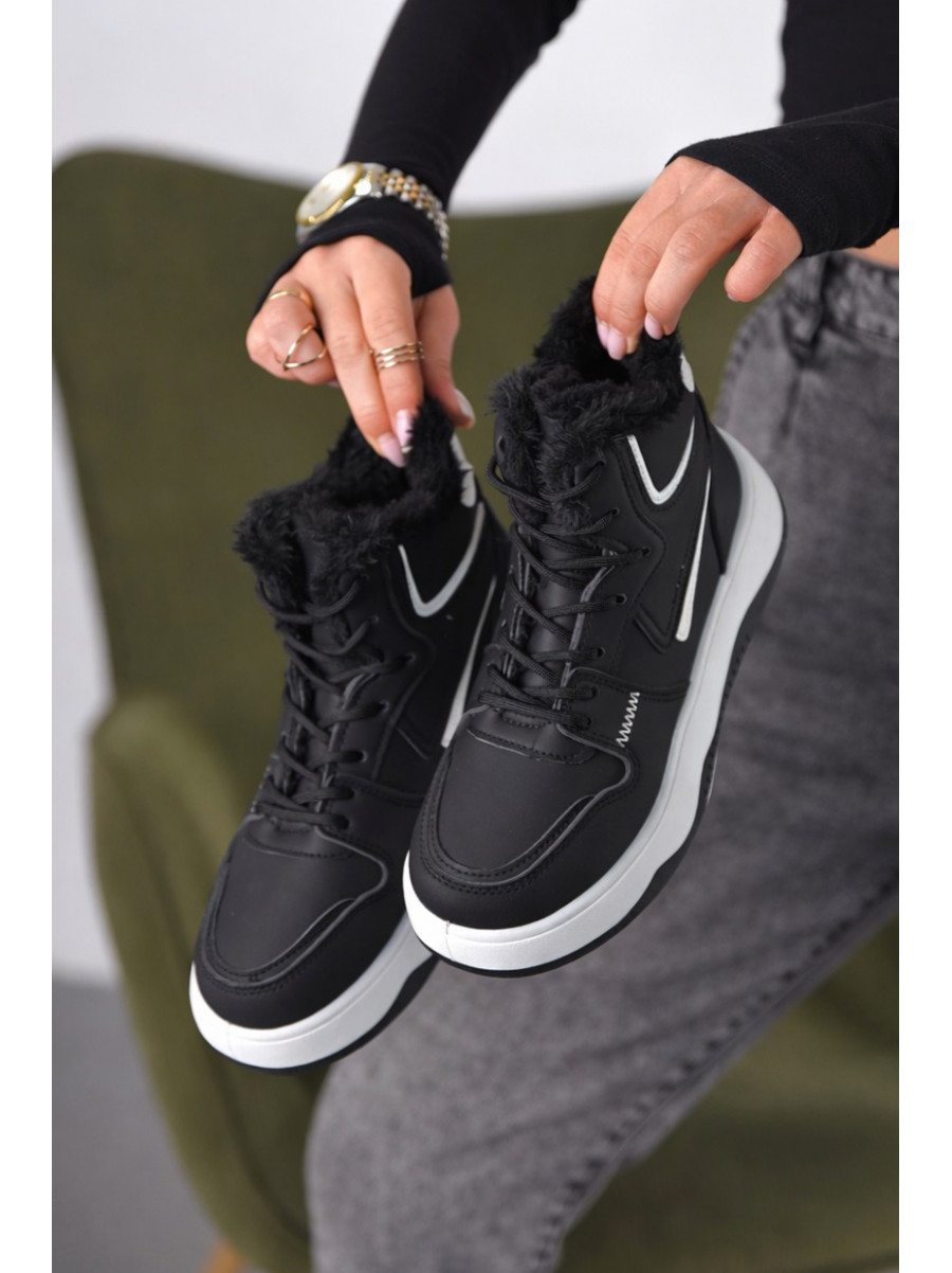 Кроссовки зимние женские черного цвета А30-1 209942C