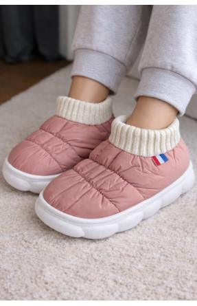 Капці домашні дитячі пудрового кольору JH2311 209943C
