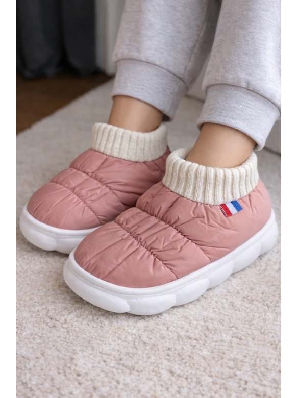 Капці домашні дитячі пудрового кольору JH2311 209943C