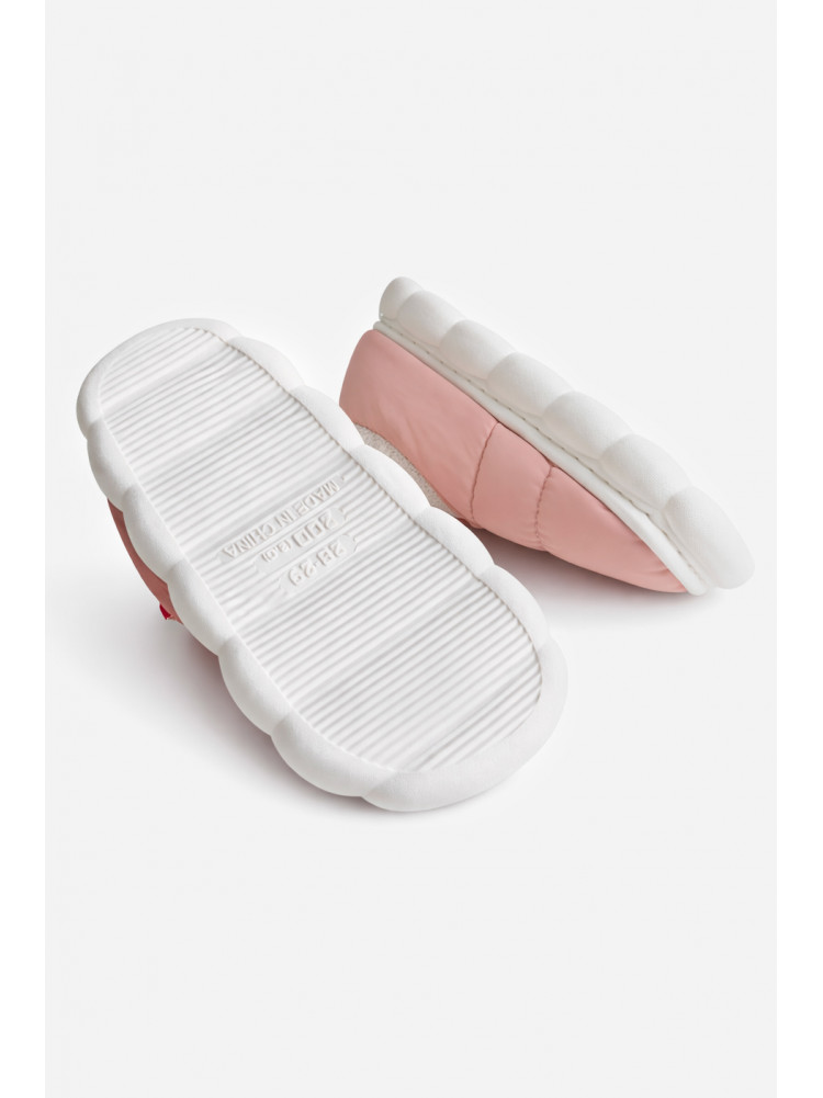 Капці домашні дитячі пудрового кольору JH2311 209943C