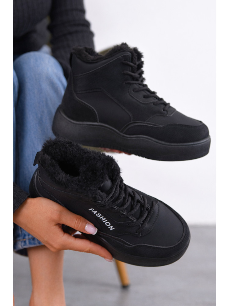 Кроссовки зимние женские черного цвета А31-1 209944C