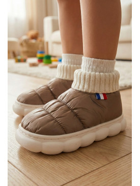 Тапочки домашние детские светло-коричневого цвета JH2311 209946C Тапочки домашние детские светло-коричневого цвета JH2311 209946C