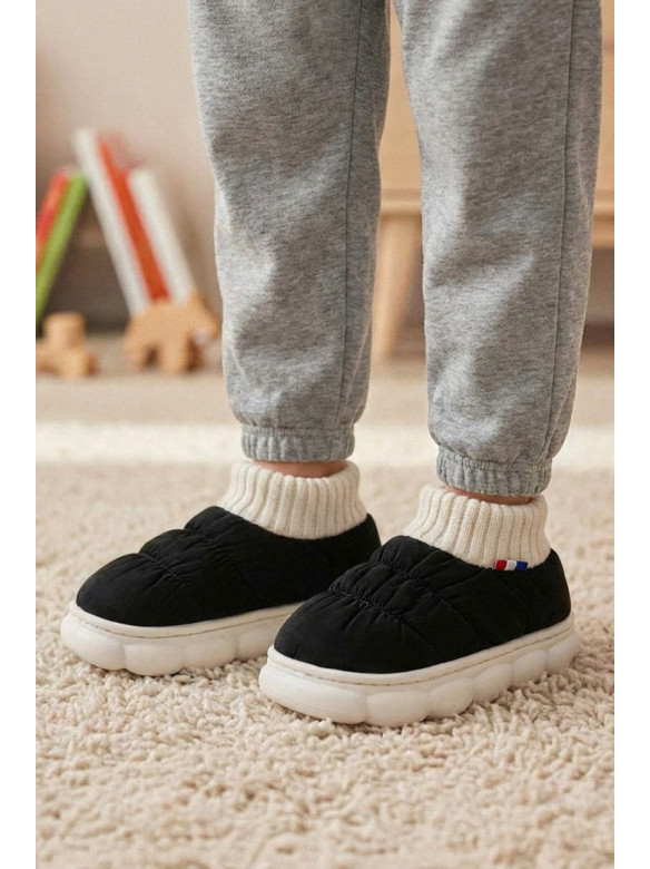 Тапочки домашние детские черного цвета JH2311 209948C